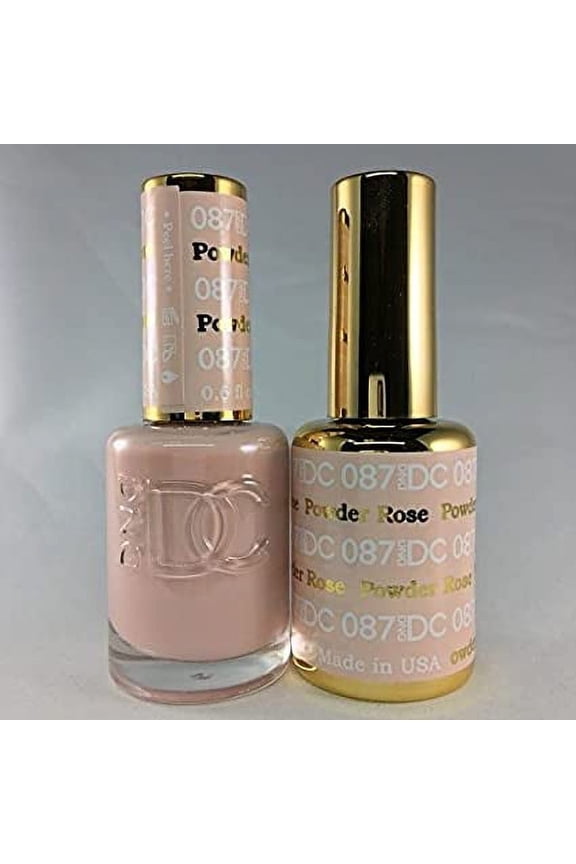 DND - DC Duo Soak off Gel & Matching nail polish - ROSE POWDER #DC087