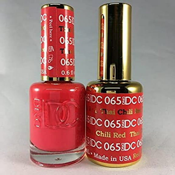 DND - DC Duo Soak off Gel & Matching nail polish - THAI CHILI RED #DC065