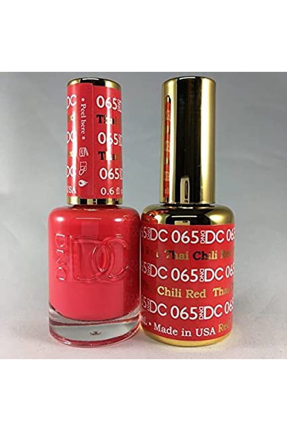 DND - DC Duo Soak off Gel & Matching nail polish - THAI CHILI RED #DC065