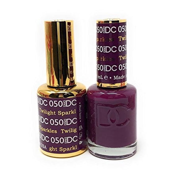 DND - DC Duo Soak off Gel & Matching nail polish, Twilight Sparkles #DC050