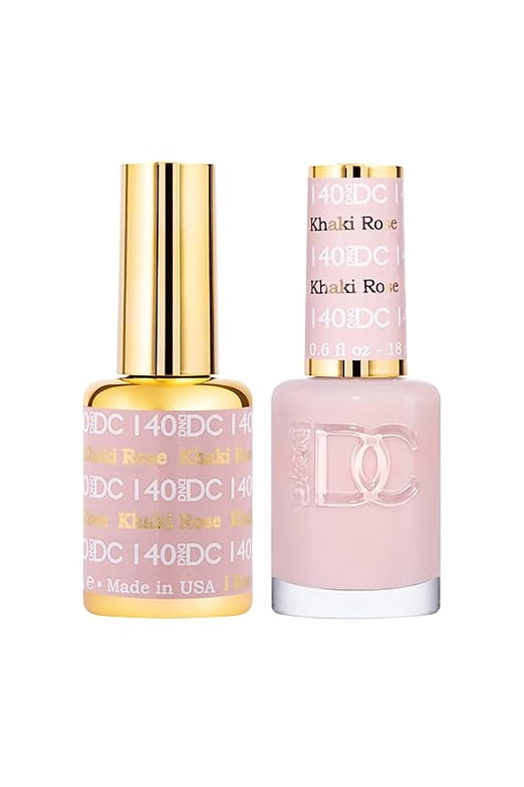 DND - DC Duo Soak off Gel & Matching nail polish - 140 Khaki Rose