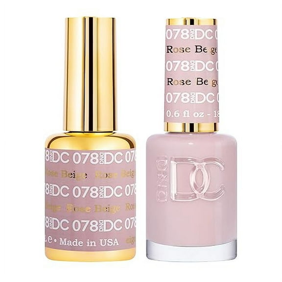 DND DC Pure Gel Polish Set #78 Rose Beige, 0.5 fl oz