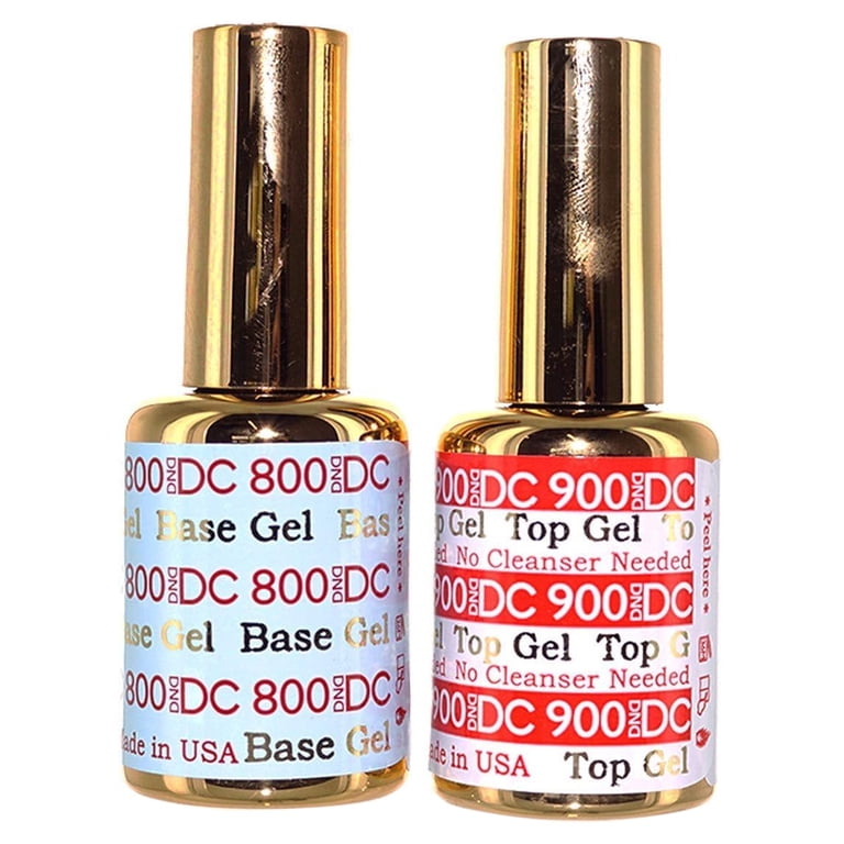 Daisy DND, Gel Base and No Cleanse Top, 0.6 oz 18ml, Clear