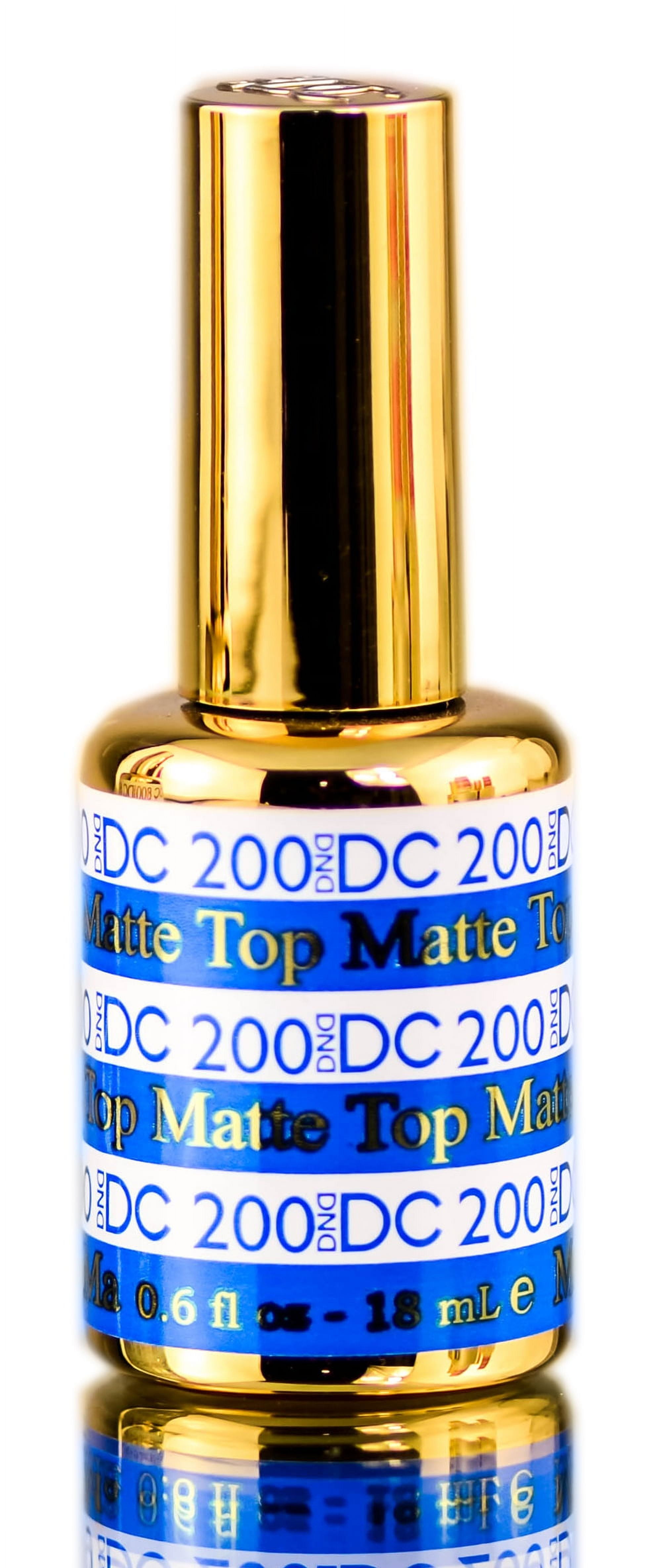 DND DC Gel Matte Top Coat #200 - Pack of 2 with Sleek Comb