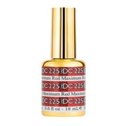 DND DC Maximum Red Gel Polish #225, DND DC Gel Polish for Nails