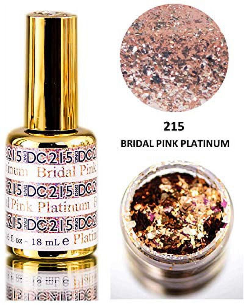 DND DC PLATINUM Gel Polish Premium Polish Nails Containing Glitter Daisy with bonus side Glitter Made USA Bridal Pink Platinum 215 ef2b436a 2293 4194 b0b1 10b10f085686.91e006706ea5850cf52132517fafa968