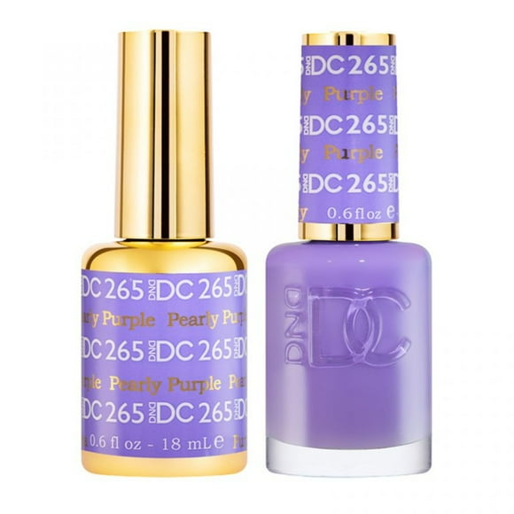 DND DC Pearly Purple Gel Polish #265, DND DC Gel Polish for Nails