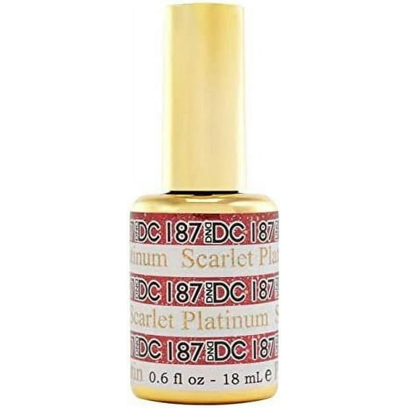 DND DC Platinum Gel Polish  Scarlet Platinum 187