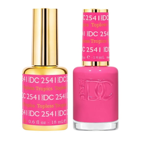 DND DC Soak Off Gel Polish + Matching Nail Polish Duo 2541 Topless Tropics