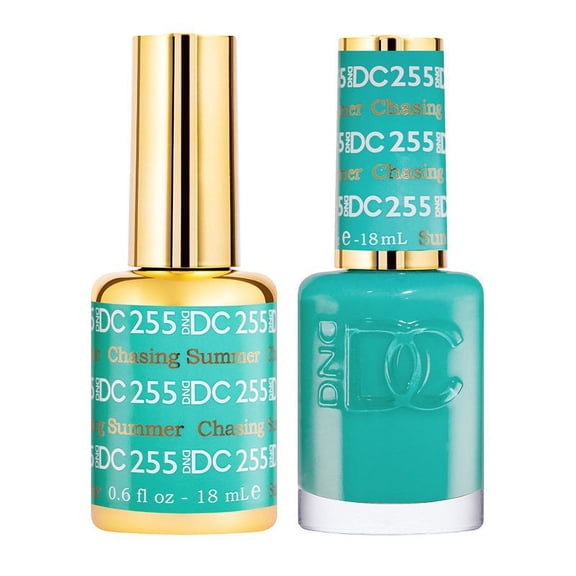 DND DC Soak Off Gel Polish + Matching Nail Polish Duo 255 Chasing Summer