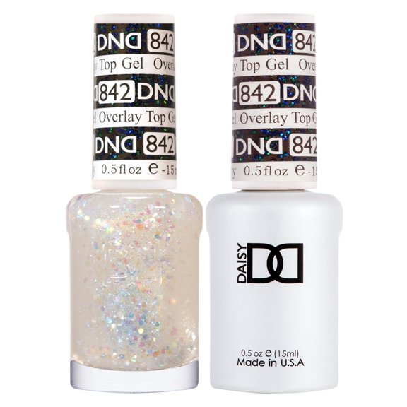 DND DC Soak Off Gel Polish + Matching Nail Polish Duo 842 Overlay Top Gel