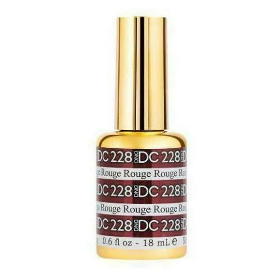 DND - DC UV/LED Soak Off Mermaid Glitters Gel Color - 228 Rouge