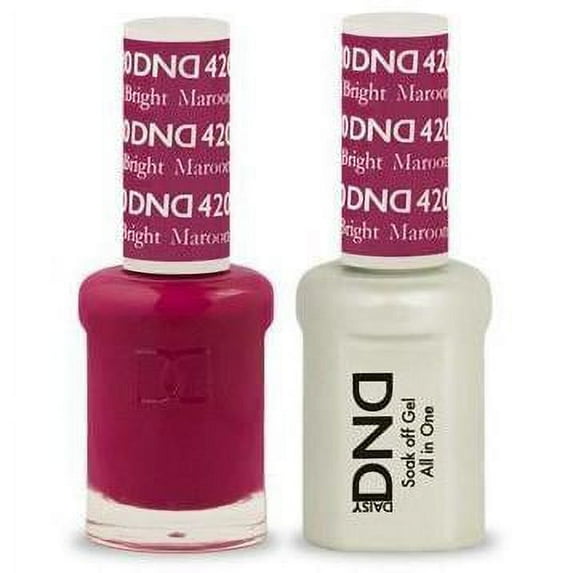 DND Daisy Nail Design - Gel & Lacquer Combo - Bright Maroon 420