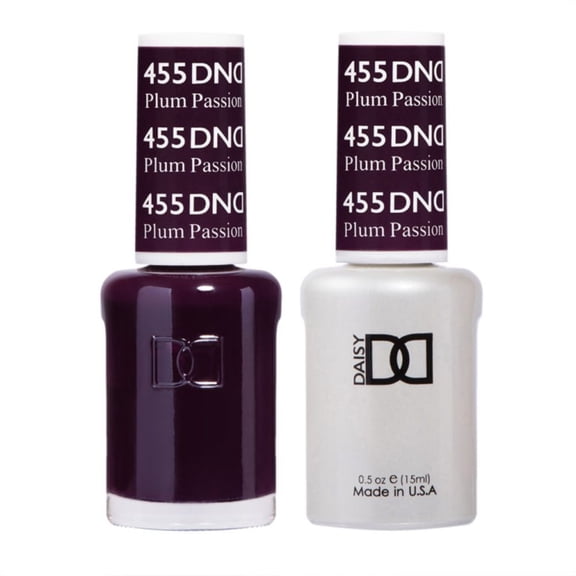 DND Daisy Nail Design - Gel & Lacquer Combo - Plum Passion 455