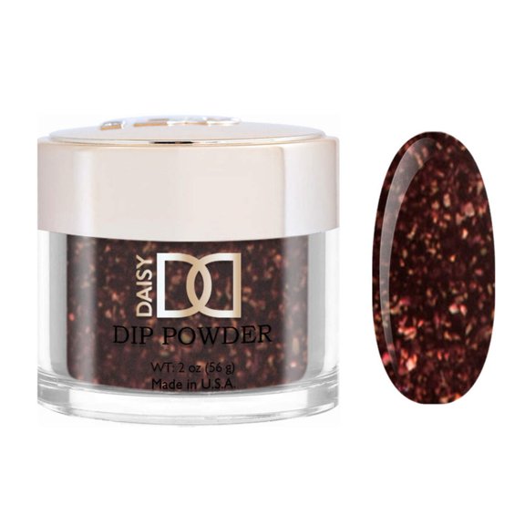 DND Dap Dip Powder Matching Gel & Lacquer 2 oz #696 Carmelized Plum