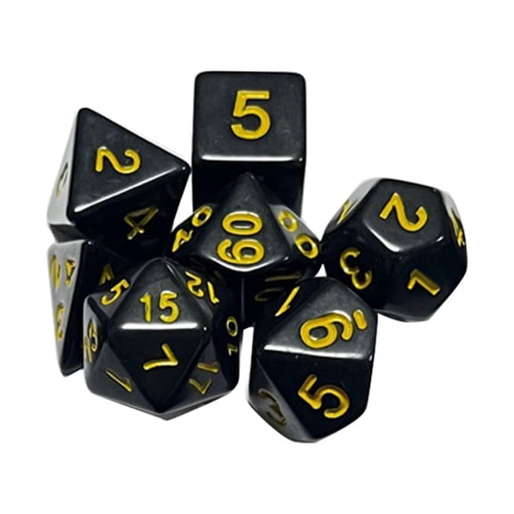 DND-Dice Set 7-Die Polyhedral RPG-Dice Set with Sharp-Edges for Galaxy-Series