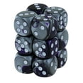 thumbnail image 1 of DND Dice Set-Chessex D&D Dice-16mm Gemini Purple, Steel, and White Plastic Polyhedral Dice Set-Dungeons and Dragons Dice Includes 12 Dice – D6, 1 of 1