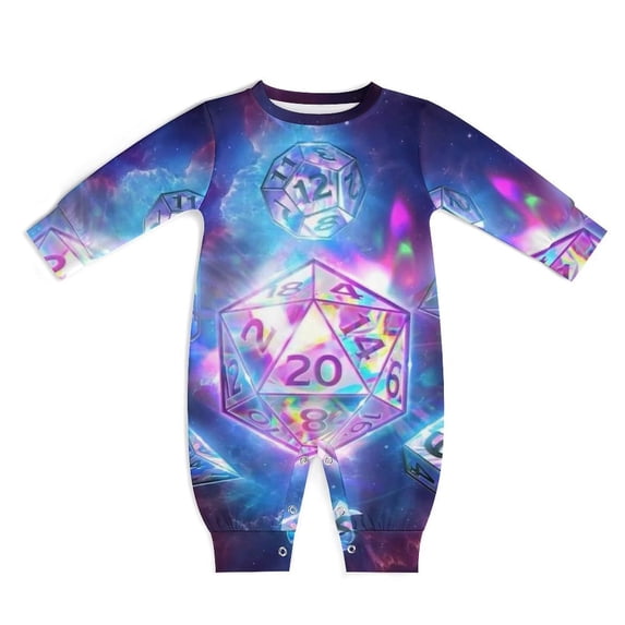 DND Dungeons And Dragons Baby Romper Jumpsuits, Long Sleeve Footless ...