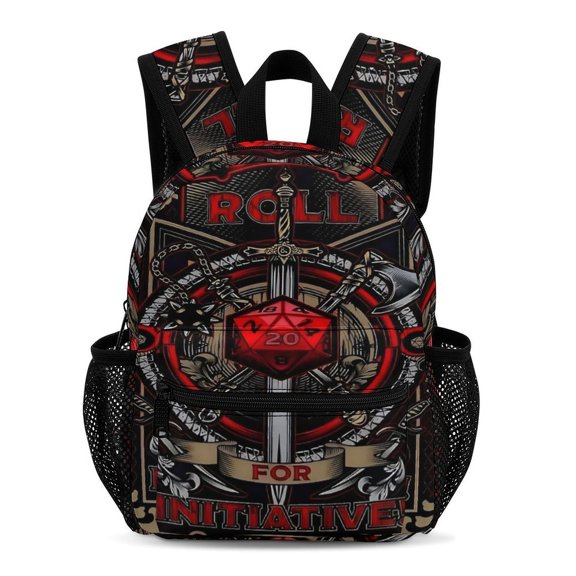 DND Dungeons And Dragons Backpack 13 Inch Bookbag Casual Daypack Travel Backpacks for Work Hiking Camping