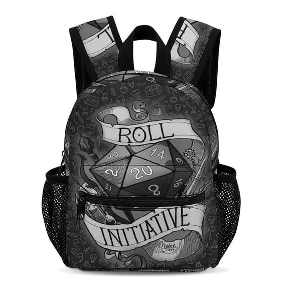DND Dungeons And Dragons Backpack 13 Inch Bookbag Casual Daypack Travel Backpacks for Work Hiking Camping
