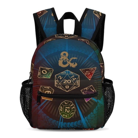 DND Dungeons And Dragons Backpack 13 Inch Bookbag Casual Daypack Travel Backpacks for Work Hiking Camping