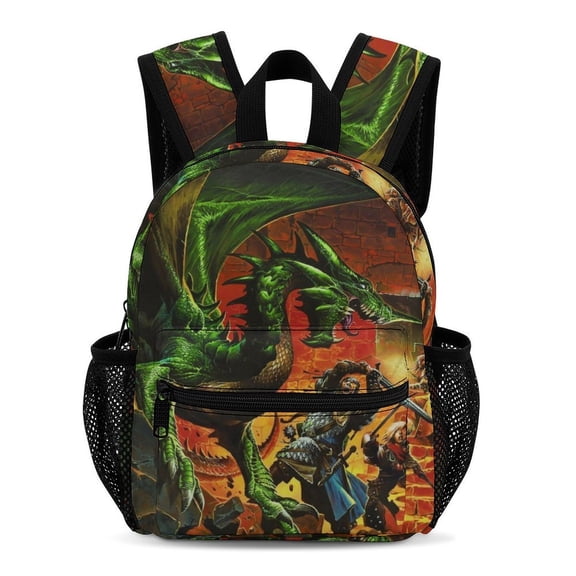 DND Dungeons And Dragons Backpack 13 Inch Bookbag Casual Daypack Travel Backpacks for Work Hiking Camping