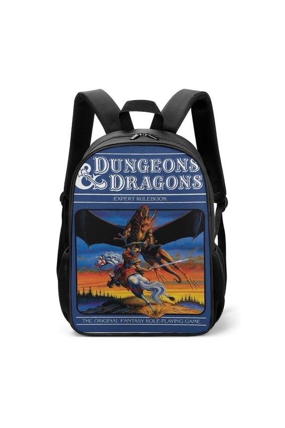 DND Dungeons And Dragons Backpack Unisex 16.7" Bookbag Oxford Cloth Game Knapsack Cartoon Daypack