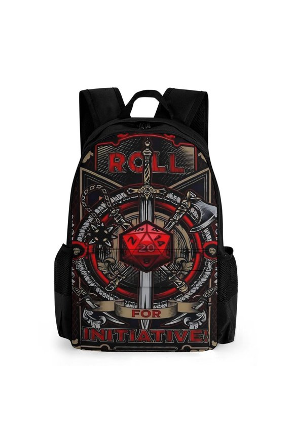 DND Dungeons And Dragons Backpacks 16 Inch Travel Laptop Backpack Lightweight Bookbags Casual Daypack