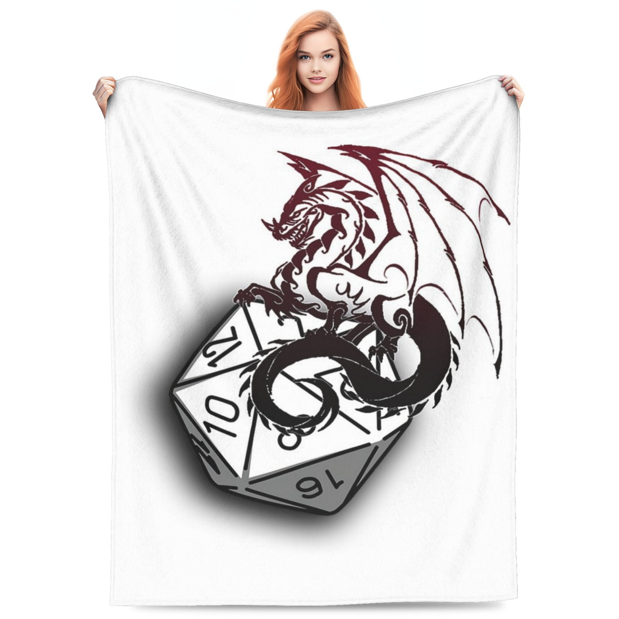 DND Dungeons And Dragons Bed Blanket Super Soft Fleece Throw Blanket
