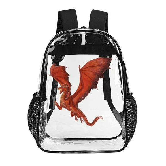 Dungeons And Dragon Clear Backpac Clear Bag Transparent Backpac See Through Stadium Events Work