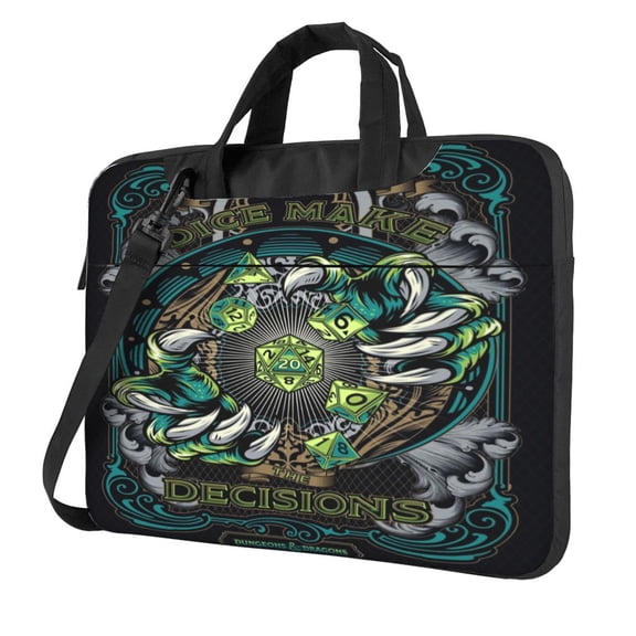 DND Dungeons And Dragons Laptop Shoulder Bag Cartoon Laptop Case Computer Bag