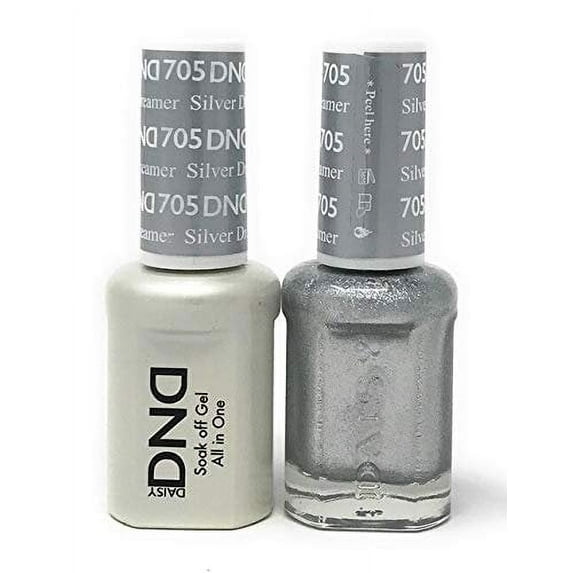 DND Duo 705 Silver Dreamer Gel & Matching Polish Set - DND Gel & Lacquer