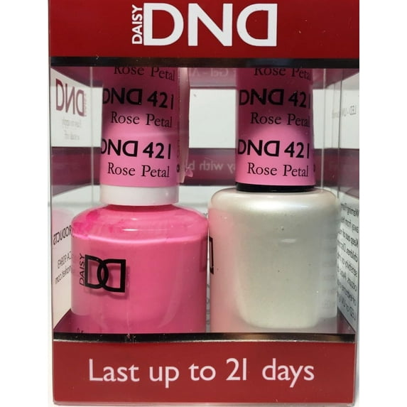 DND Duo Soak off Gel & Matching nail polish - #421 ROSE PETAL
