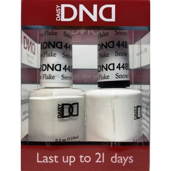 DND Duo Soak off Gel & Matching nail polish - #448 SNOW FLAKE