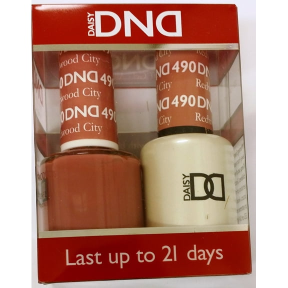 DND Duo Soak off Gel & Matching nail polish - #490 REDWOOD CITY