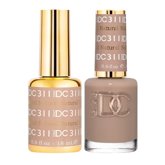 DND Gel Daisy Nail Designs - Natural DC 311 Gel and matching nail polish