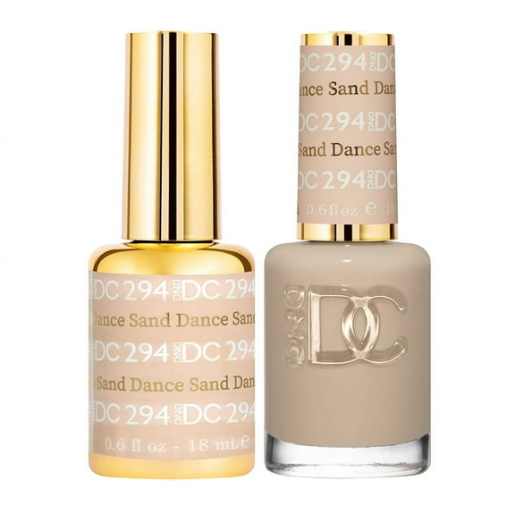 DND Gel Daisy Nail Designs - Sand Dance DC 294 Gel and matching nail polish
