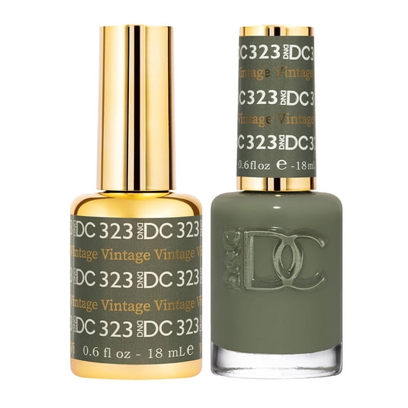 DND Gel Daisy Nail Designs - Vintage DC 323 Gel and matching nail polish
