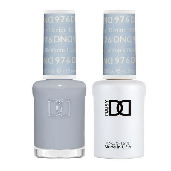 DND Gel & Lacquer Matching Polish Set - 976 Bellbottoms Denim