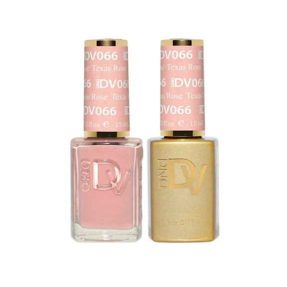 DND Gel & Nail Polish DUO - Diva Colors-  #066 Texas Rose - 0.5oz each