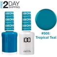 thumbnail image 1 of DND Gel Nail Polish & Nail Lacquer Set Soak Off Duo Set - #508 Tropical Teal, 1 of 4