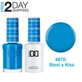 thumbnail image 1 of DND Gel Nail Polish & Nail Lacquer Set Soak Off Duo Set - #670 Steel a Kiss, 0.5 oz, 1 of 3