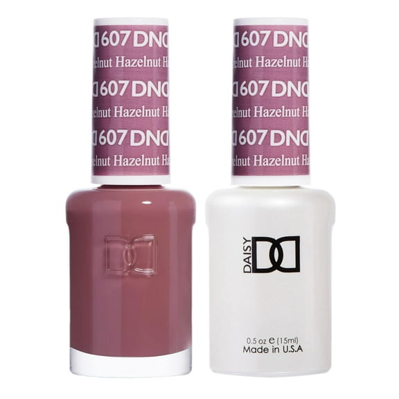 DND Gel Polish Set, Brown Collection, UV/LED GelPolish and Air Dry Nail Lacquer, Matching Chip-Free Polish Duo, 0.5 Fl Oz Each