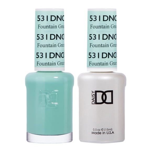 DND Match UV Gel + Nail Polish #531 Fountain Green