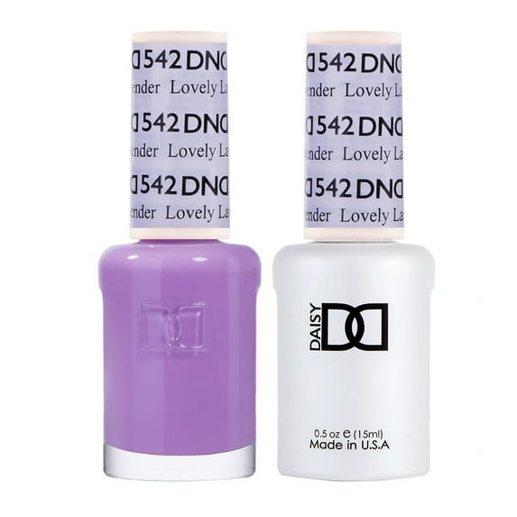 DND Match UV Gel + Nail Polish #542 Lovely Lavender