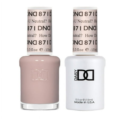 DND Match UV Gel + Nail Polish #871 How Do U Neutral?