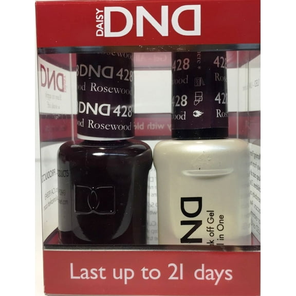 DND Nail Polish Gel & Matching Lacquer Set (428 - Rosewood)