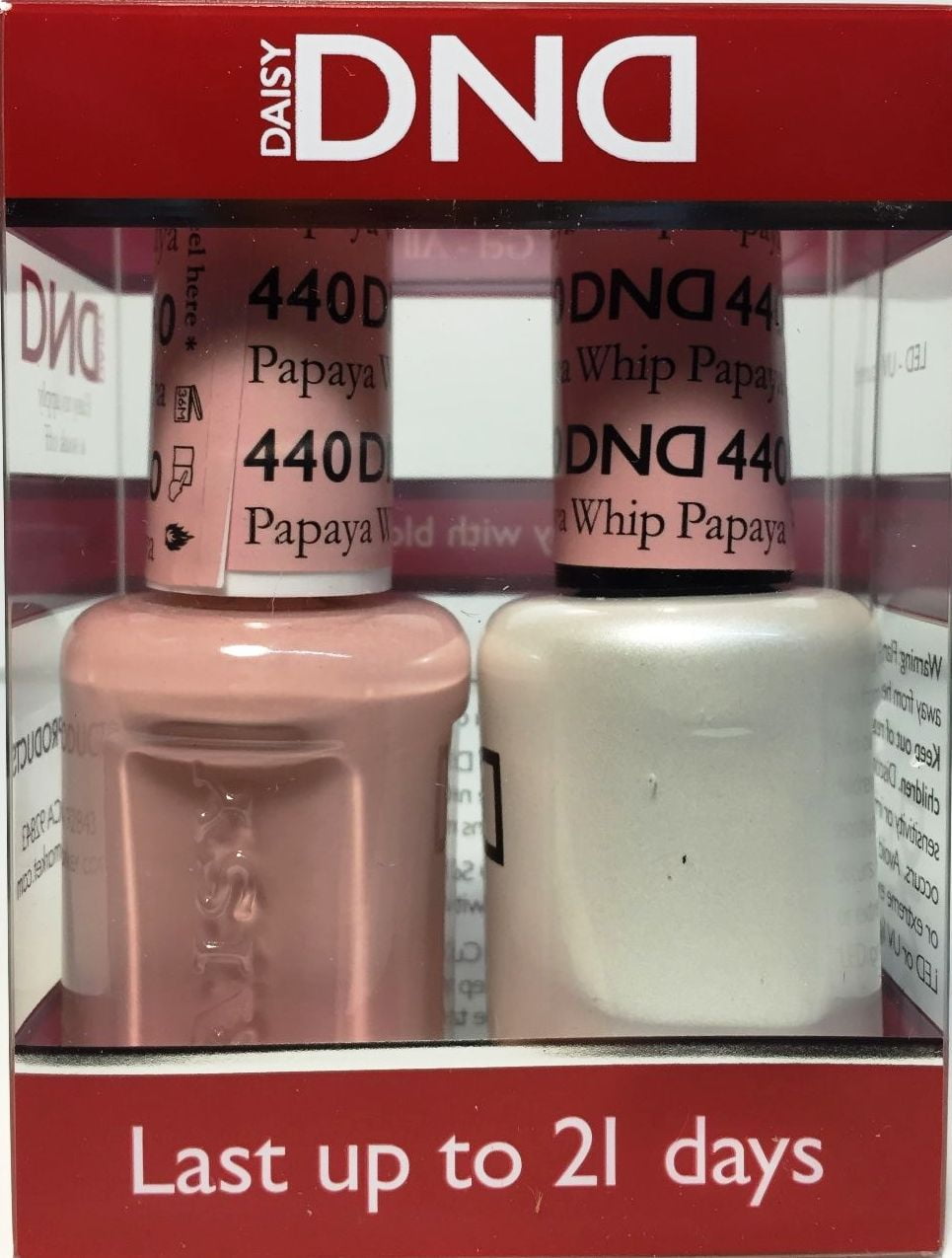 DND Nail Polish Gel & Matching Lacquer Set (440 Papaya Whip