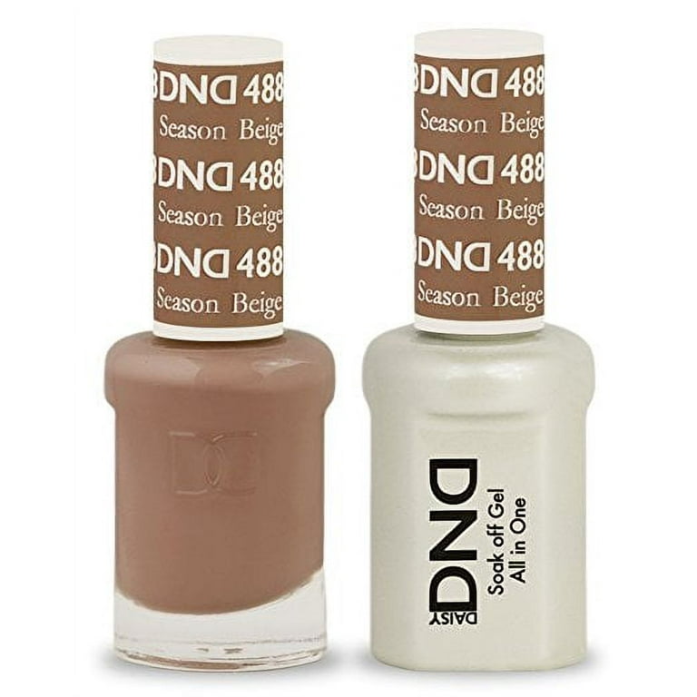 Daisy DND Nail Polish Gel, Matching Lacquer Set Season Beige, Soak