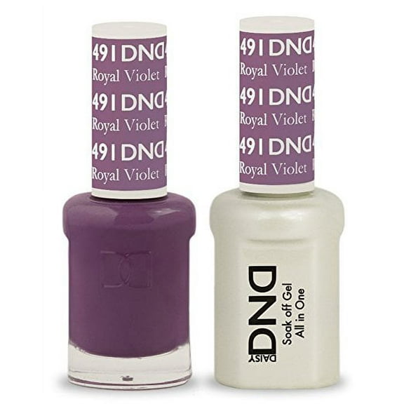DND Nail Polish Gel & Matching Lacquer Set (491 - Royal Violet)